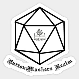 Button Mashers Realm Logo Sticker